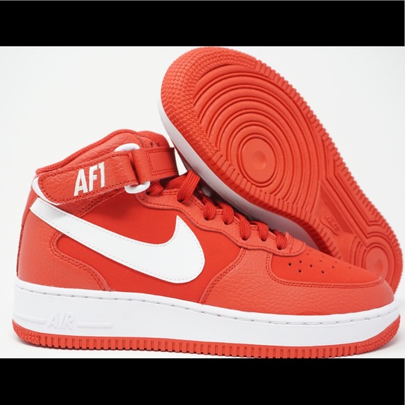 Red air force 1 big kid Clearance
